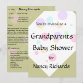 Grootouders Baby shower Kaart (Voorkant / Achterkant)