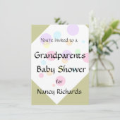 Grootouders Baby shower Kaart (Staand voorkant)