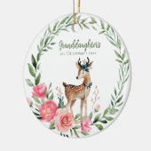 Grootouders Baby's eerste kerstfoto Keramisch Ornament (Links)