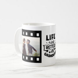 Grootouders Beter Leven Kleinkinderen Fotosjabloon Koffiemok