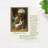 Grootouders Bidden Heilige Kaart Katholiek (Bureau)