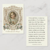 Grootouders bidden voor kleinkinderen heilig hart plaatskaartje (Voorkant / Achterkant)