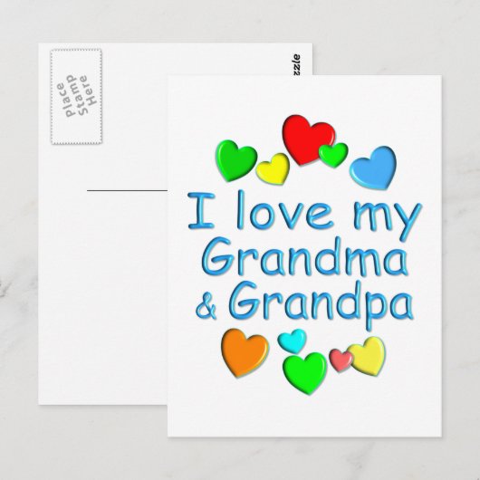 Grootouders Briefkaart (Voorkant / Achterkant)