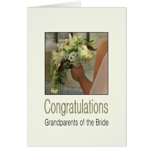 Grootouders bruid gefeliciteerd (Voorkant)