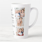 Grootouders Citaat Gepersonaliseerde Fotocollage Latte Mok (Rechts)