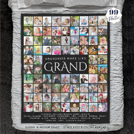 GROOTOUDERS CITEREN GEZEGDE 99 Fotocollage Fleece Deken
