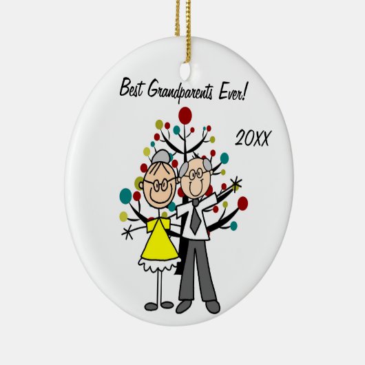 Grootouders Custom Holiday Ornament (Rechts)