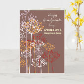 Grootouders Dag Bruine Wildbloemen Religieus Kaart (Gele Bloem)