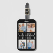 Grootouders dag cadeau voor 70 jaar oud bagagelabel (Voorkant (verticaal))