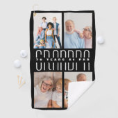 Grootouders dag cadeau voor 70 jaar oud golfhanddoek (Insitu)