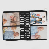 Grootouders dag cadeau voor 70 jaar oud golfhanddoek (Horizontaal)