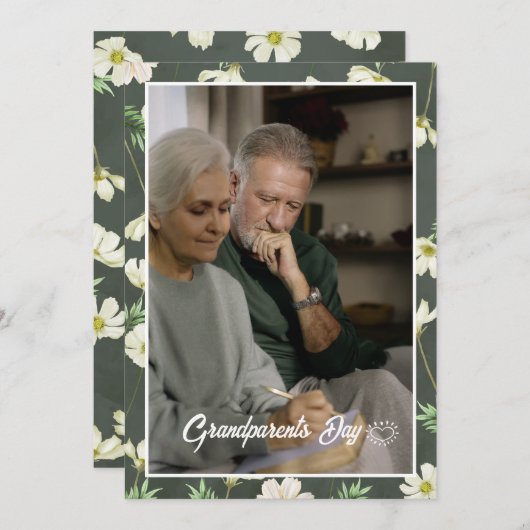 Grootouders dag foto Vakantie Kaart (Voorkant / Achterkant)