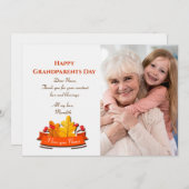 Grootouders Dag Foto Wenskaart Feestdagenkaart (Voorkant / Achterkant)