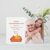 Grootouders Dag Foto Wenskaart Feestdagenkaart (Staand voorkant)