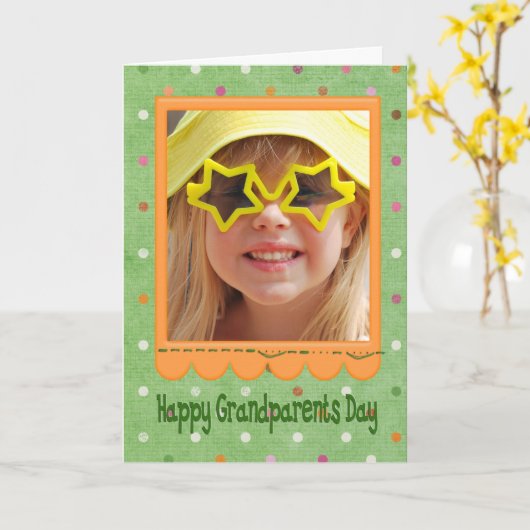 Grootouders Dag fotokaart Kaart (Gele Bloem)