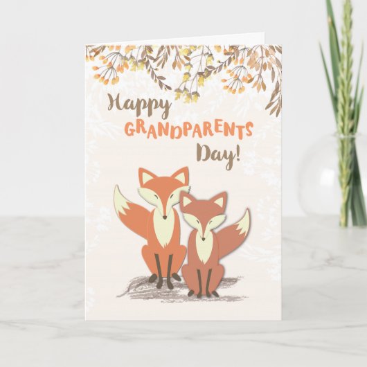 Grootouders Dag, Foxes Kaart (Voorkant)
