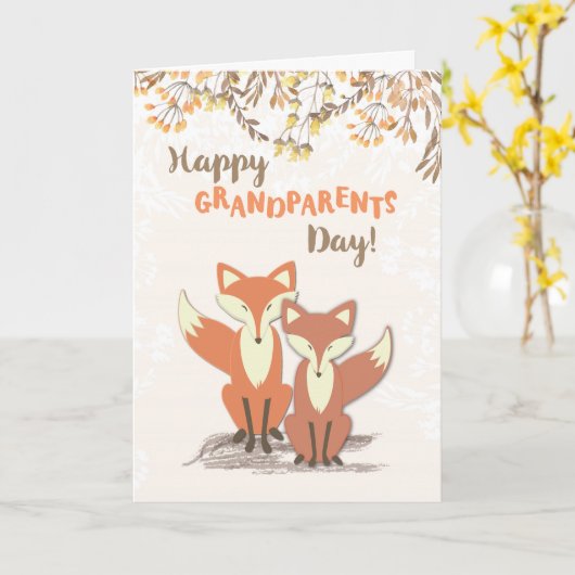 Grootouders Dag, Foxes Kaart (Gele Bloem)