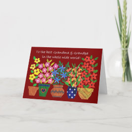 Grootouders Dag Kaart - Flower Power
