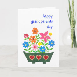 Grootouders Dag Kaart - Flower Power