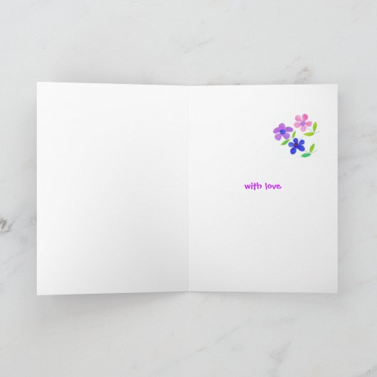 Grootouders Dag Kaart - Flower Power (Binnen)