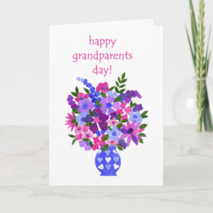 Grootouders Dag Kaart - Flower Power