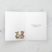 Grootouders Dag Kaart - rood en wit Polka Dot Wi (Binnen)