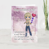 Grootouders Dag Kaart - Schattige klein meisje met (Voorkant)