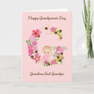 Grootouders Dag Kaart van Baby Girl