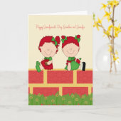 Grootouders Dag Kaart van Twins (Gele Bloem)