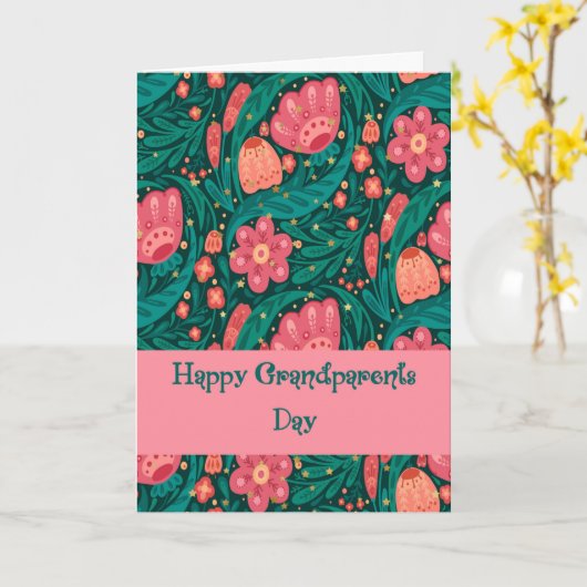 Grootouders Dag Kaart voor een moeder oma (Gele Bloem)