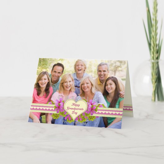 Grootouders Dag Liefde voor grootmoeder Foto Kaart (Voorkant)