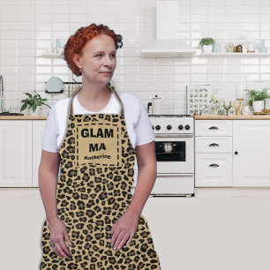 Grootouders Dag Oma GLAM MA Custom Name Schort