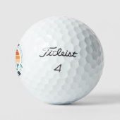 Grootouders Dag Retro Custom Opa Golfballen (Logo)