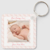 Grootouders dag roze beste oma ooit foto cadeau sleutelhanger (Achterkant)