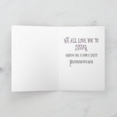 Grootouders Dag Tween Teen Pizza uit ons allemaal Kaart (Binnen)