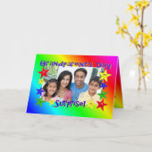 Grootouders Dag Verrassingsfotokaart Kaart (Gele Bloem)