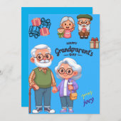 grootouders dag wenskaart feestdagenkaart (Voorkant / Achterkant)