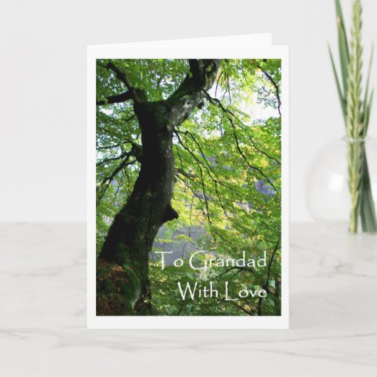 Grootouders Dag Wenskaart - voor Grootvader Kaart (Voorkant)