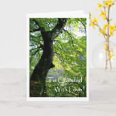 Grootouders Dag Wenskaart - voor Grootvader Kaart (Gele Bloem)