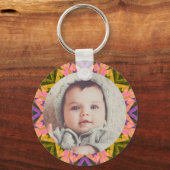 Grootouders Day Gift Schattigee Herfst Herfst Foto Sleutelhanger (Voorkant)