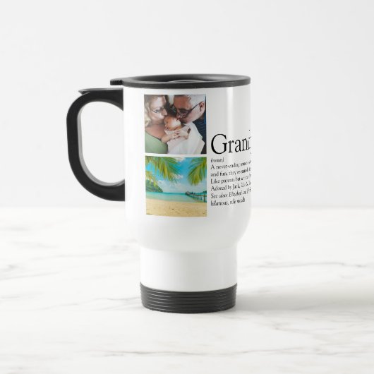 Grootouders Definitie Foto Collage Reisbeker (Links)