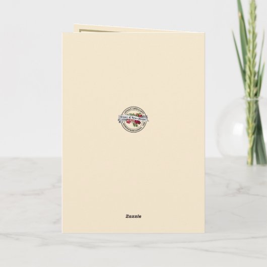 Grootouders Doop voor Baby Gezegende Maria Kaart (Achterkant)