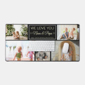 Grootouders Eenvoudig 5 Fotocollage Gift Bureaumat (Keyboard & Muis)