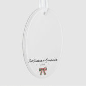 Grootouders Eerste Kerst 2 foto's Ornament (voorkant)