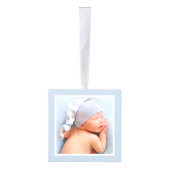 Grootouders eerste kerstblauwe truck foto decoratie (Rechts)