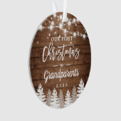 Grootouders Eerste kerstbomen Foto Ornament (voorkant)