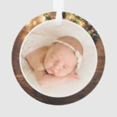 Grootouders Eerste kerstkaartje Foto Ornament (achterkant)