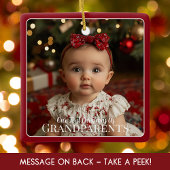 Grootouders Eerste Kerstmis Kleinkind Pasgeboren Keramisch Ornament