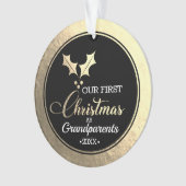 Grootouders Eerste Kerstmis Ornament (voorkant)