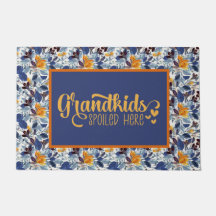 Grootouders en kleinkinderen deurmat